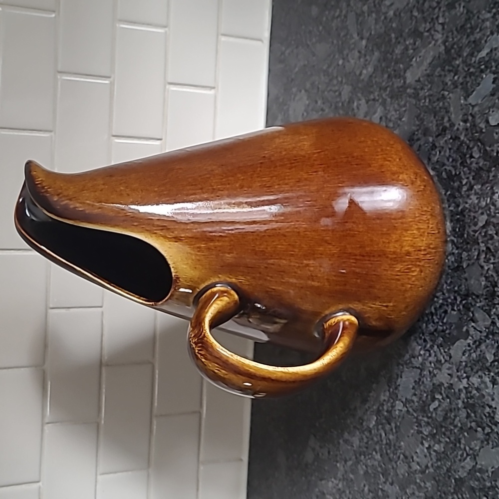 Russel Wright American Brown Glazed Oneida Pitcher - Picture 4 of 13